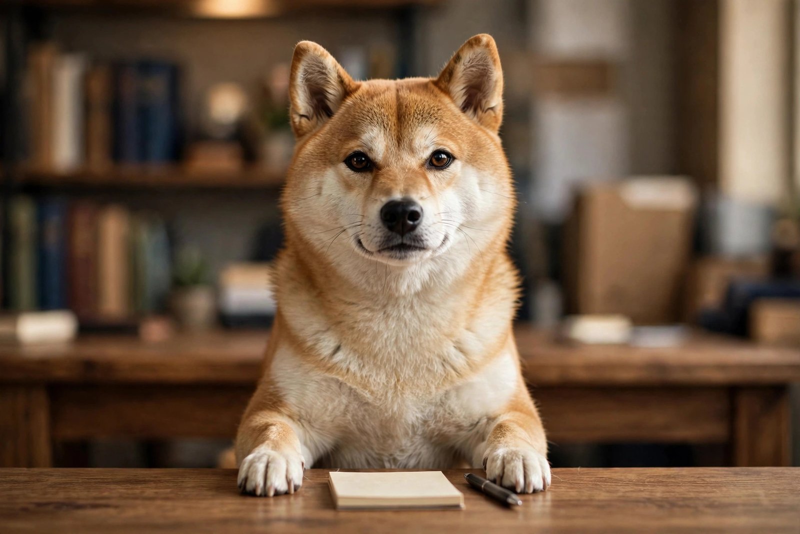 Shiba inu dog sitting like a job interviewer - Furveko pet guides
