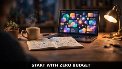 Best AI tools for side hustles 2026 — evening desk setup guide