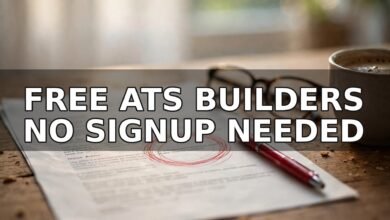Free ATS resume builder with no sign up — 7 tools that actually let you build and download in 2026