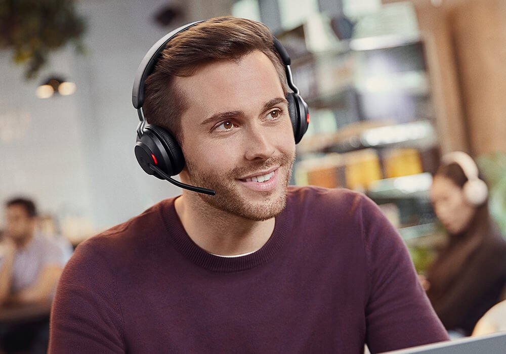 Jabra Evolve2 65 wireless headset for remote work calls