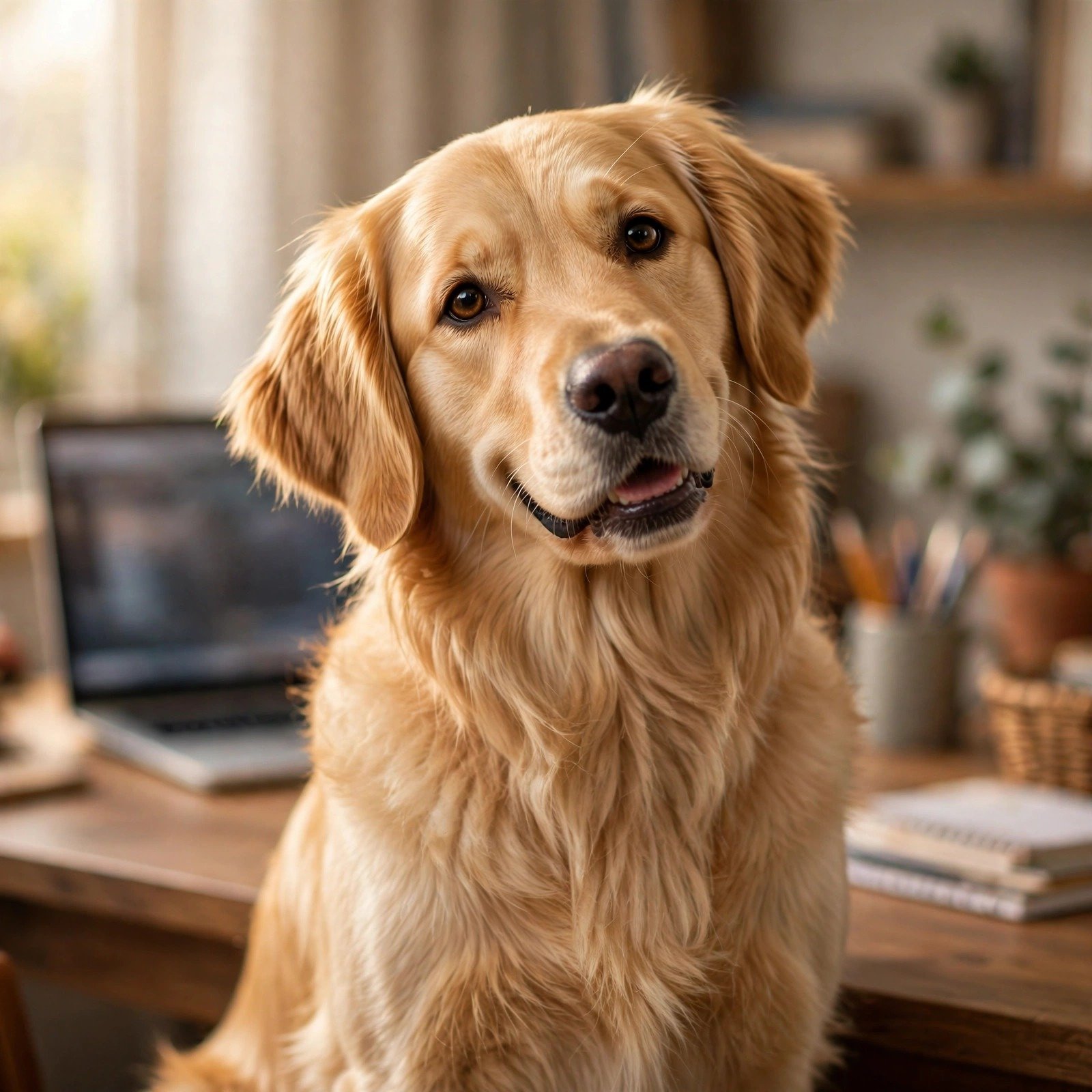 Wise dog mentor for career changers