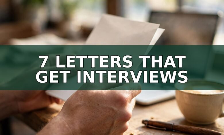 Hands holding a printed cover letter at a café table — cover letter examples for 2026