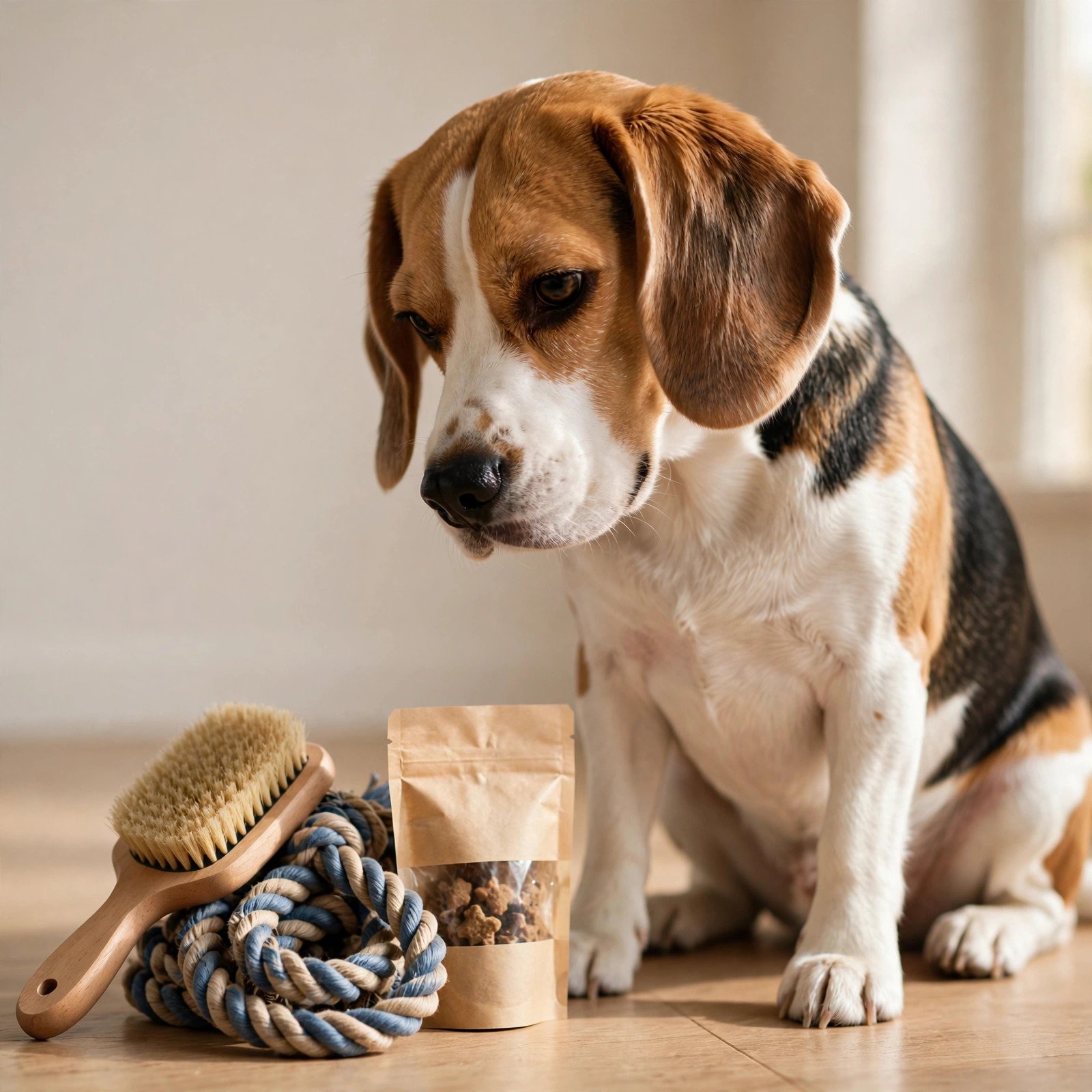 Beagle dog deciding which pet product is worth buying - Furveko pet guides