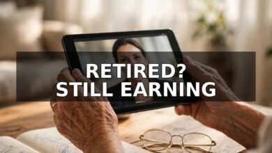 Work from home jobs for seniors — older professional on a video job interview from home